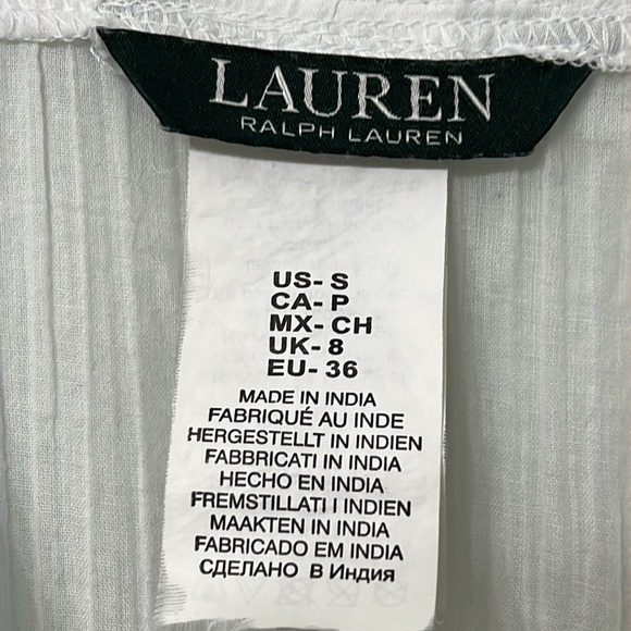 Ralph Lauren- white summer dress/swim cover up.- size small - Picture 7 of 11